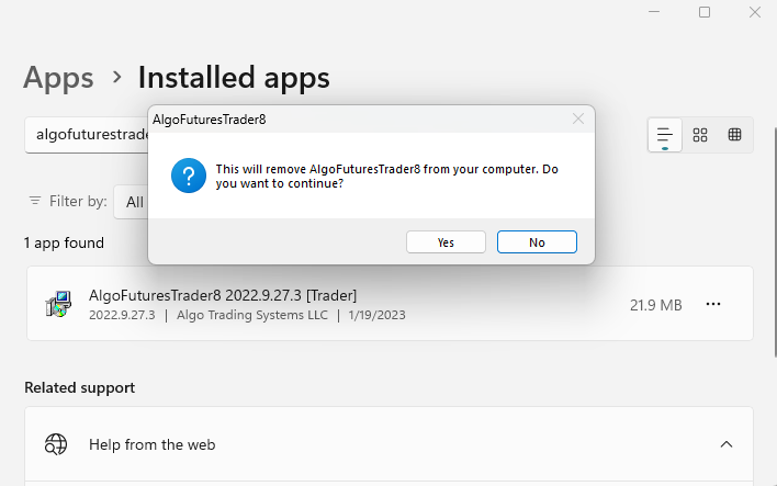 How To Uninstall And Remove AFT8 From NinjaTrader And Your PC – Algo ...