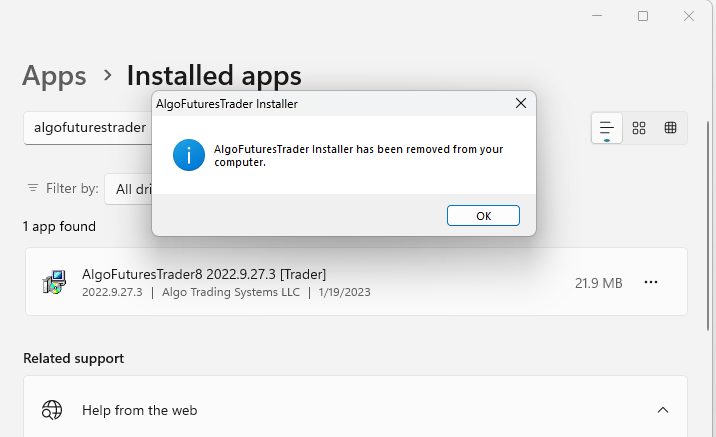 How To Uninstall And Remove AFT8 From NinjaTrader And Your PC – Algo ...