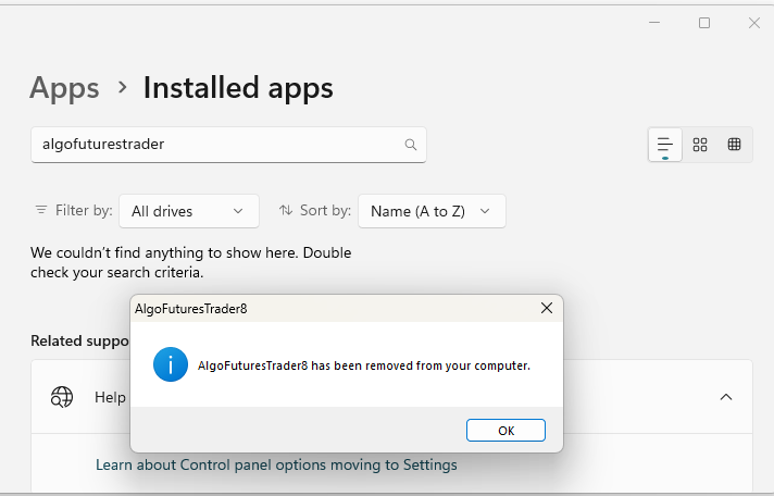 How To Uninstall And Remove AFT8 From NinjaTrader And Your PC – Algo ...