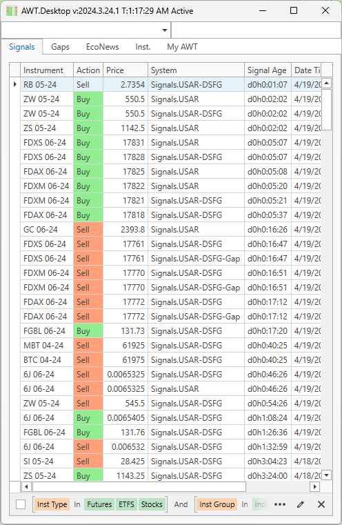 AlphaWebTrader Screenshot