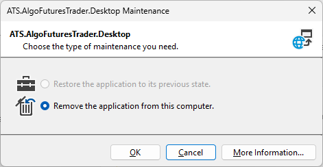 Uninstall Step 2