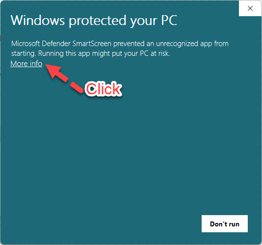 Windows Defender Smart Screen