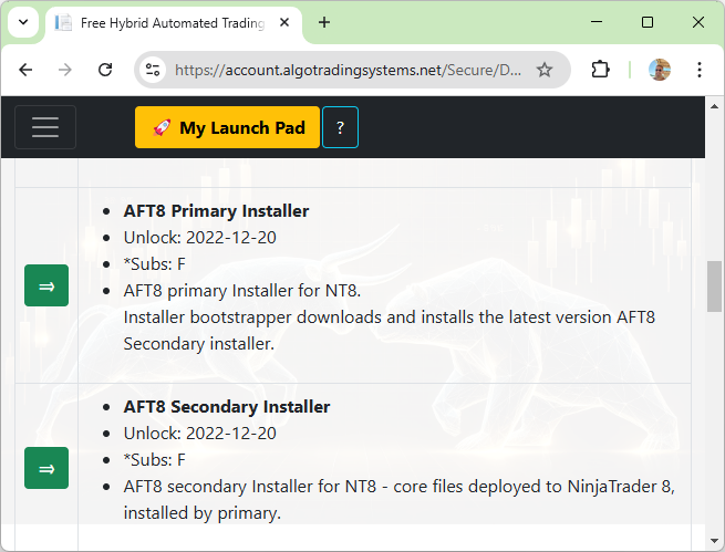 AFT8 Secondary Installer
