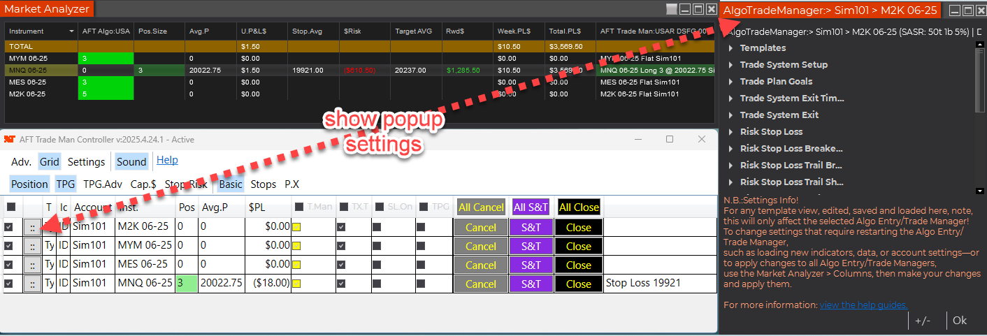 Trade Manager Controller Access