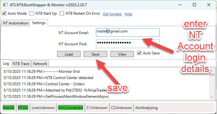 NT BootStrapper Settings Image 2