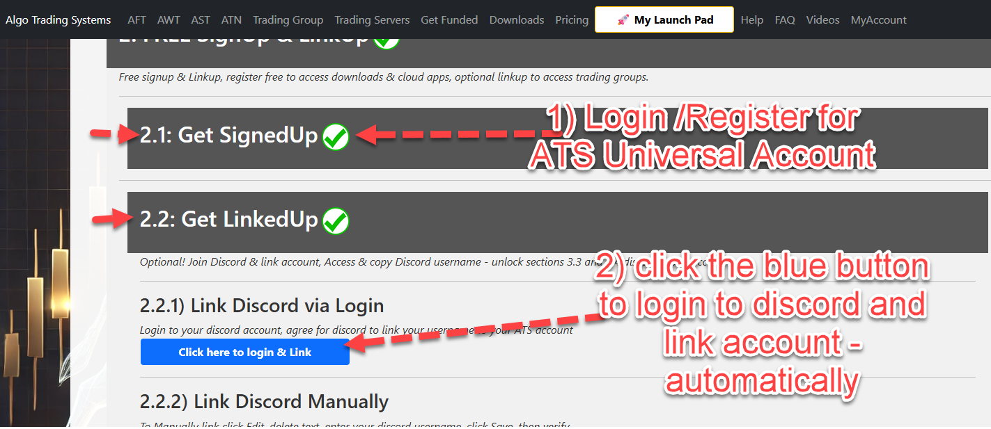 Discord Linkup Instructions