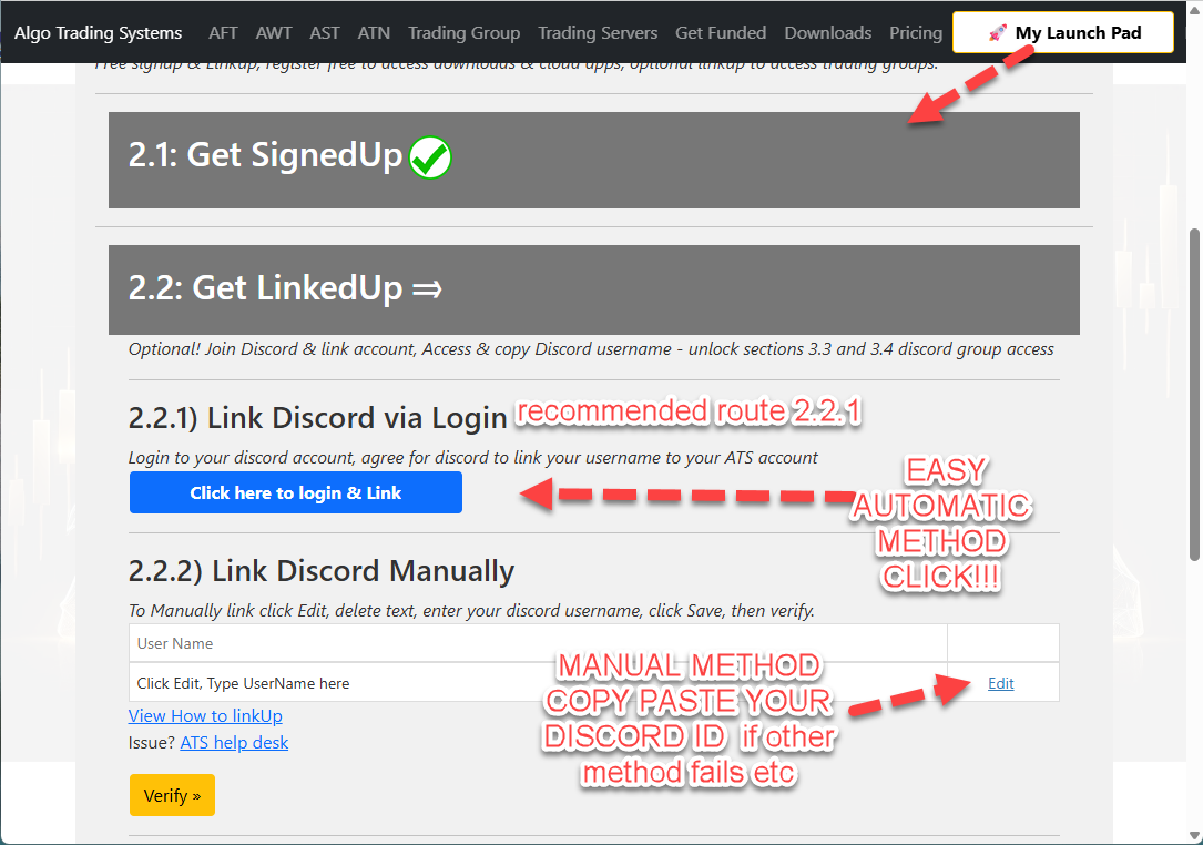 Link your Discord account