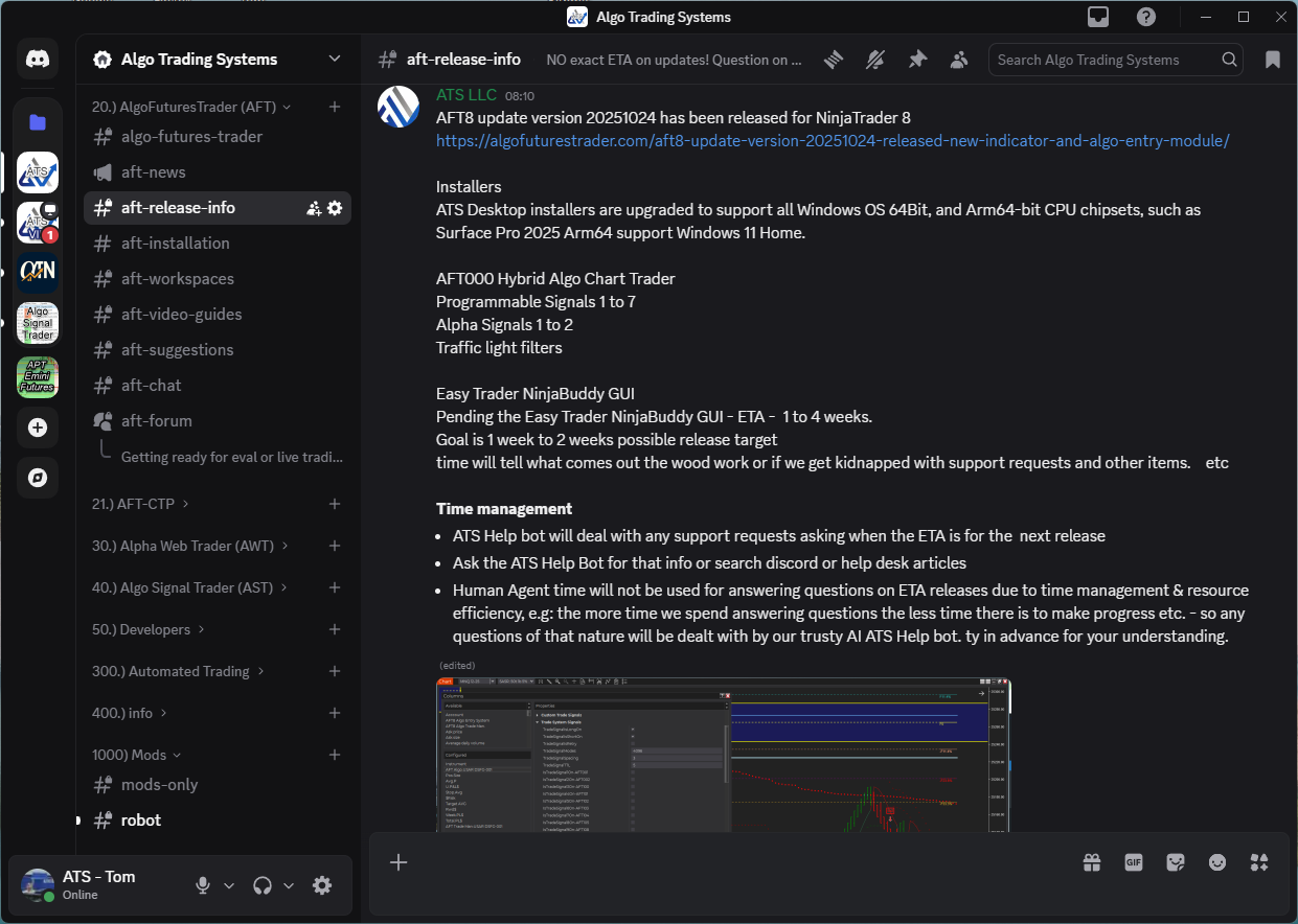 Discord AFT-Release-Info Section