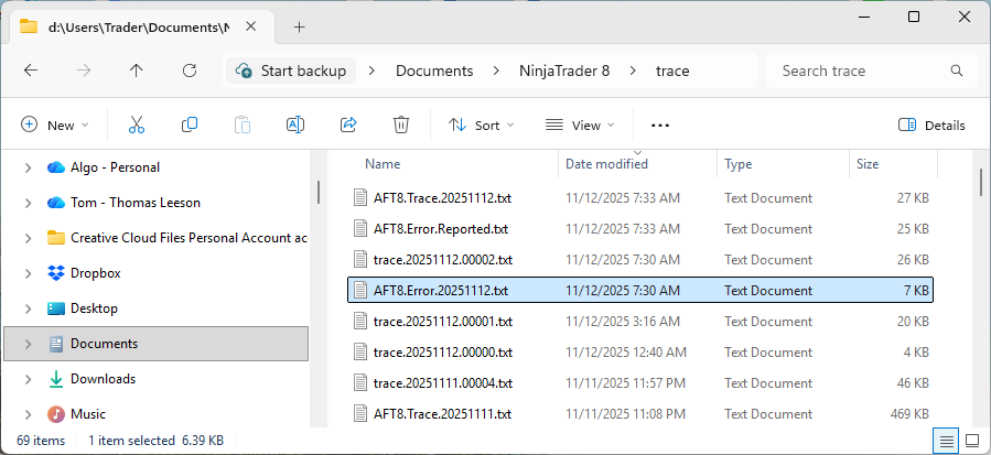 Error Logs